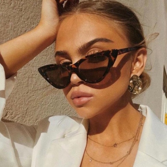 Chic Tortoise Shell Style Cat Eye Sunnies - Picture 15 of 15